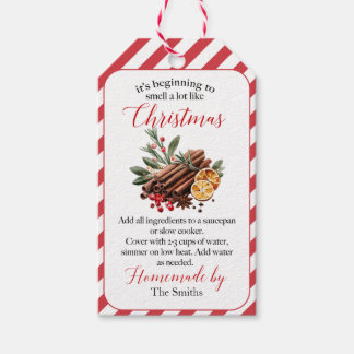 It's Beginning to Smell Like Christmas Potpourri  Presentetikett