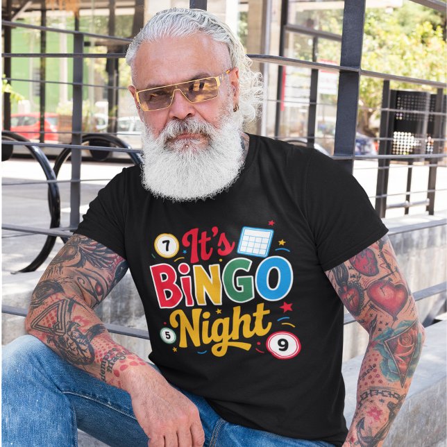 It's Bingo Night"– Colorful Bingo  T Shirt (Skapare uppladdad)