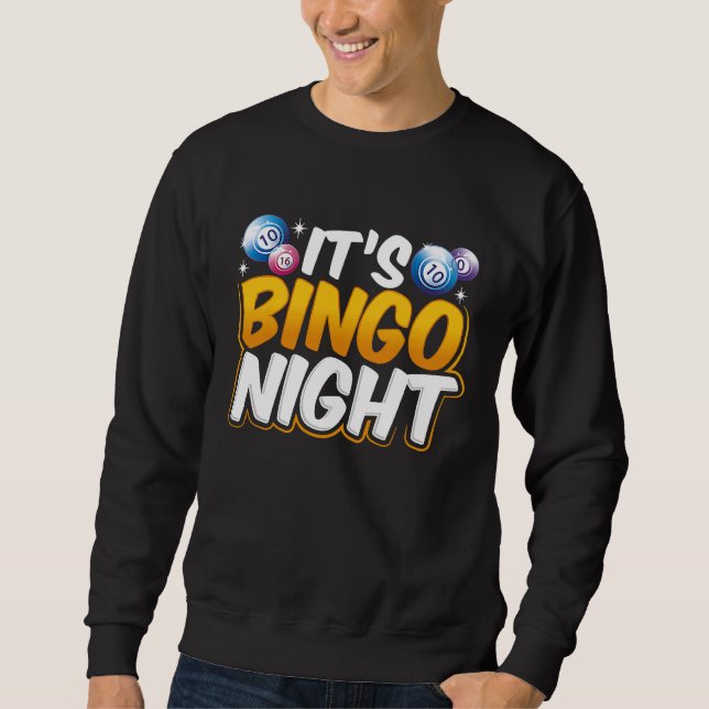 It's Bingo Night Lång Ärmad Tröja (Framsida)