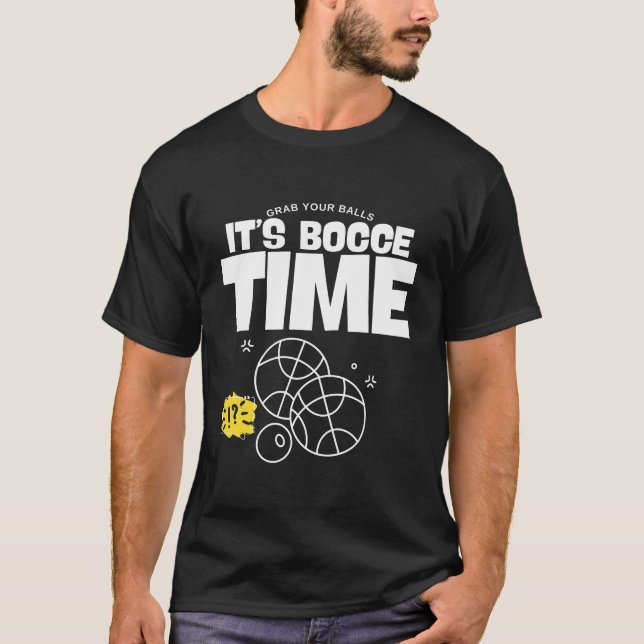 It's bocce time t shirt (Framsida)
