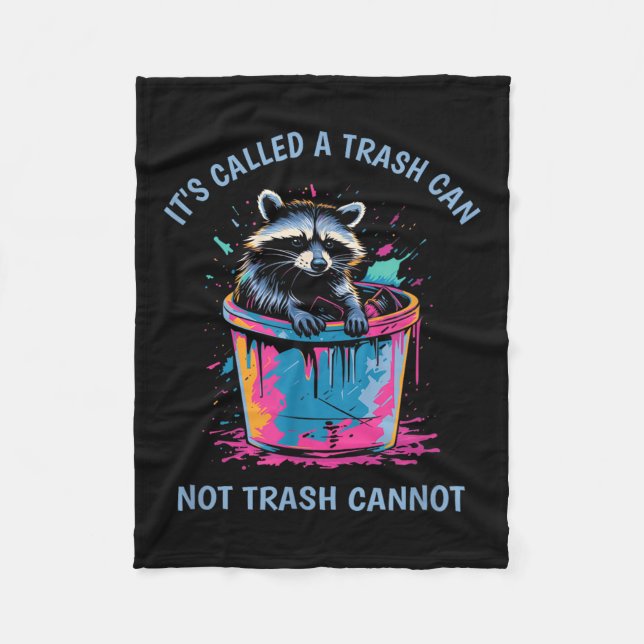 It's Called Trash Can Not Trash Cannot Funny Racco Fleecefilt (Framsidan)