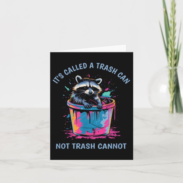 It's Called Trash Can Not Trash Cannot Funny Racco Kort (Framsida)