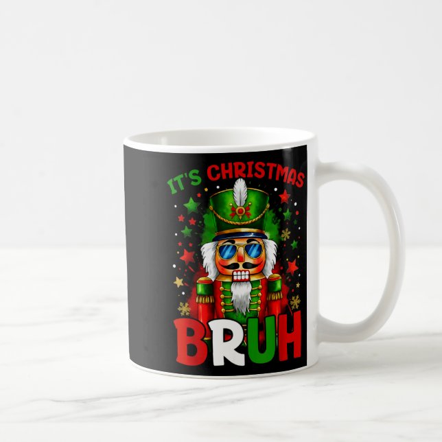 It's Christmas Bruh Nutcracker Boys Kids Xmas Chri Kaffemugg (Höger)