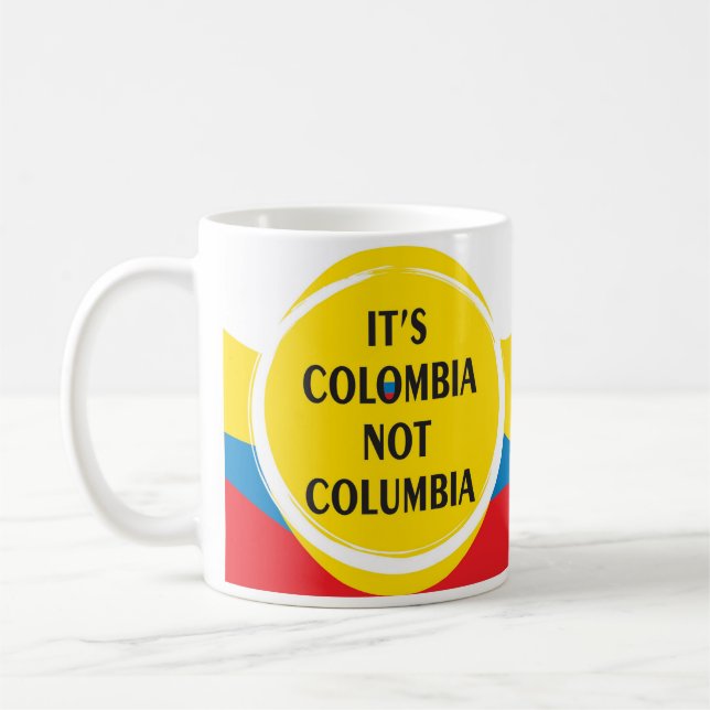 It's Colombia not Columbia Kaffemugg (Vänster)