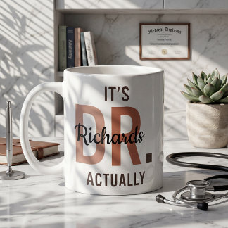 It's Dr. Actually Personalized Mug PhD Doctor Gift Kaffemugg