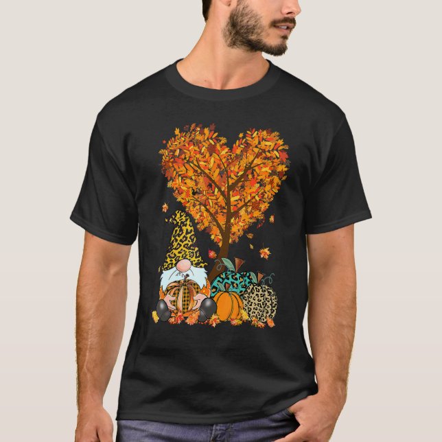 It's Fall Y'all Cute Gnomes Pumpkin Autumn Tree Fa T Shirt (Framsida)