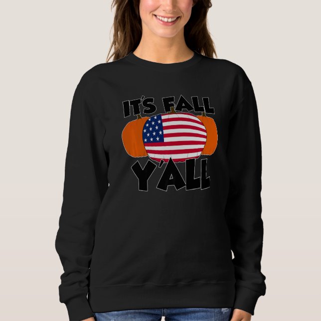 It's Fall Y'all Thanksgiving Pumpkin Canada   T Shirt (Framsida)