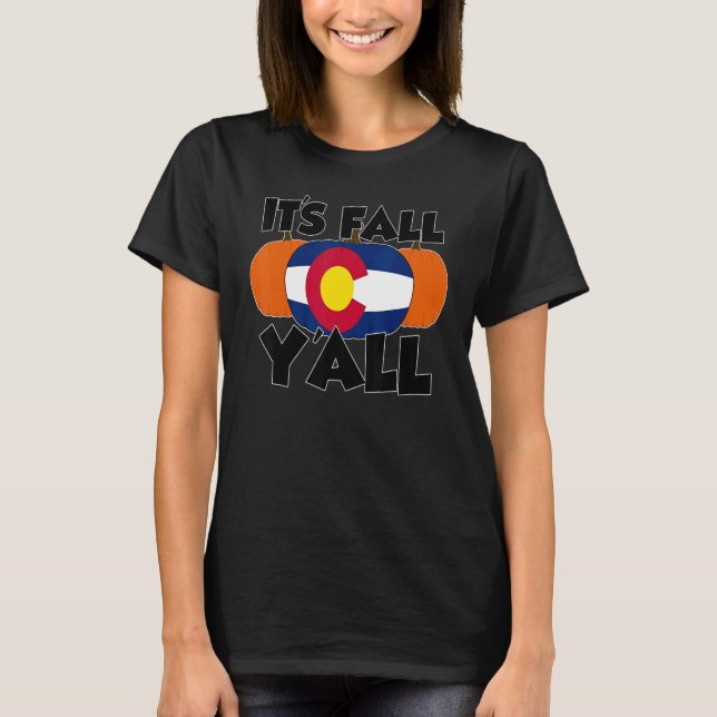 It's Fall Y'all Thanksgiving Pumpkin Germany T Shirt (Framsida)