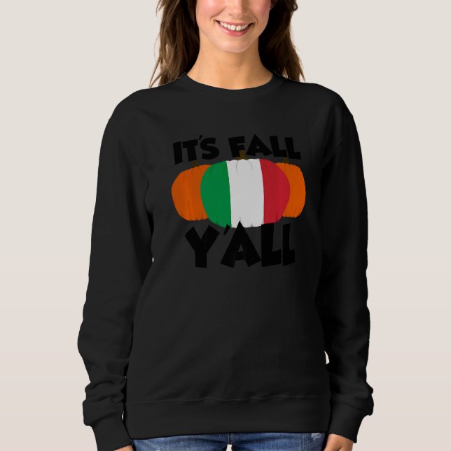 It's Fall Y'all Thanksgiving Pumpkin Italy  2 T Shirt (Framsida)