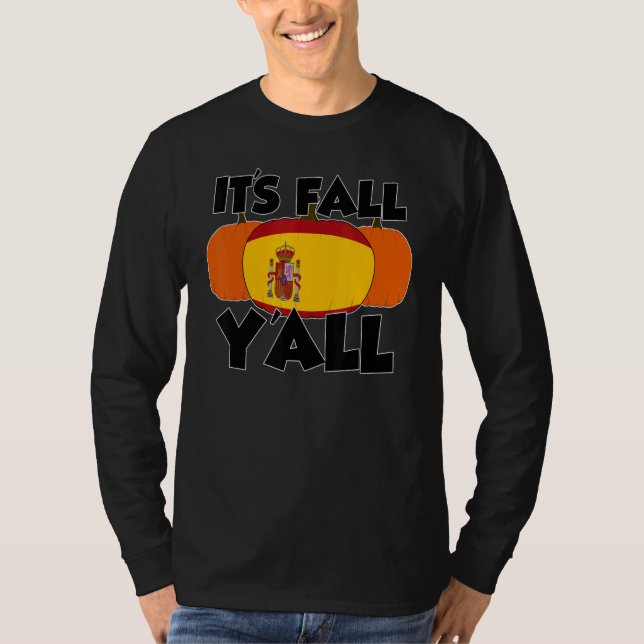 It's Fall Y'all Thanksgiving Pumpkin UK 1 T Shirt (Framsida)