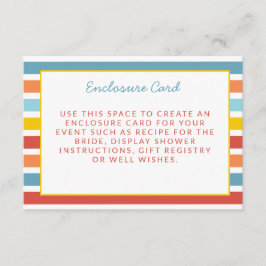 It's Fun To Be One Colorful Enclosure Card Tilläggskort