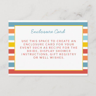 It's Fun To Be One Colorful Enclosure Card Tilläggskort