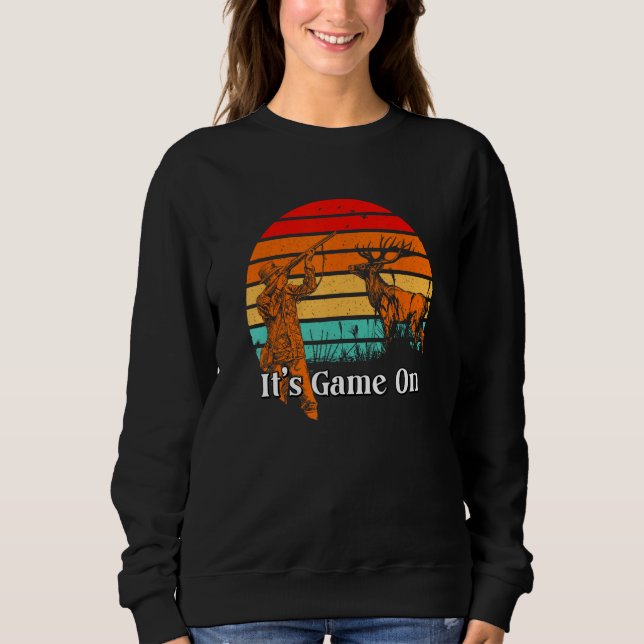 Its Game On Wild Animals Hunting Forest Animals Hu T Shirt (Framsida)