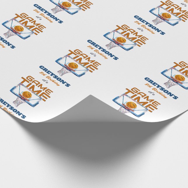 It's Game Time Any Age Birthday Presentpapper (Hörn)