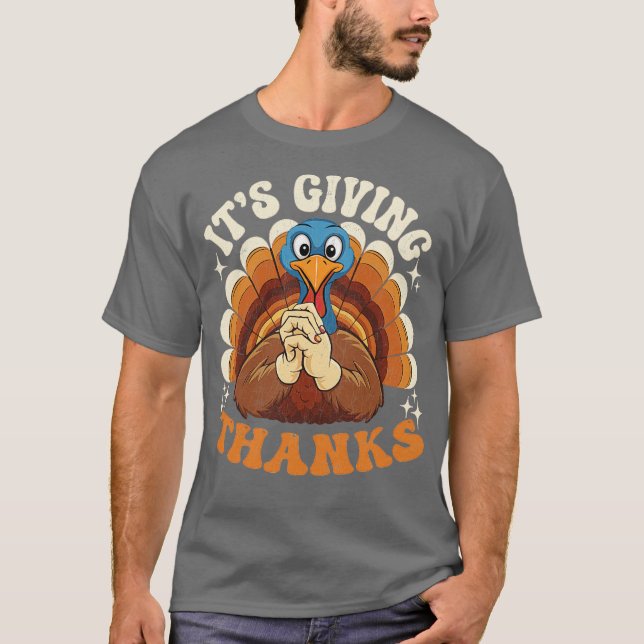 Its Giving Thanks Turkey by el mehdi T Shirt (Framsida)