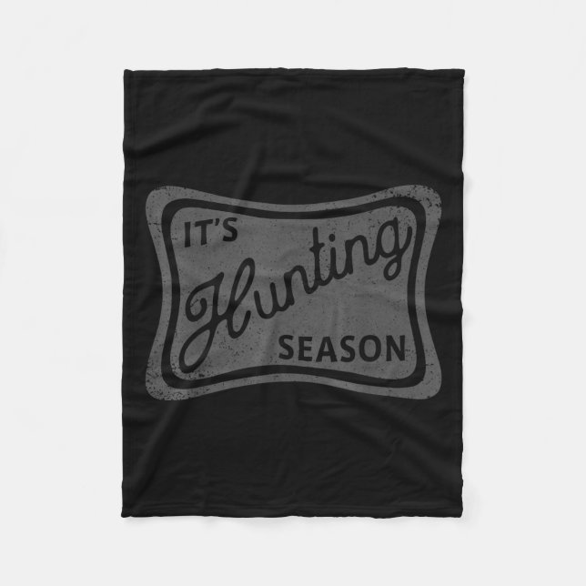 It's Hunting Season Deer Duck Dove Hunting Camo Fo Fleecefilt (Framsidan)