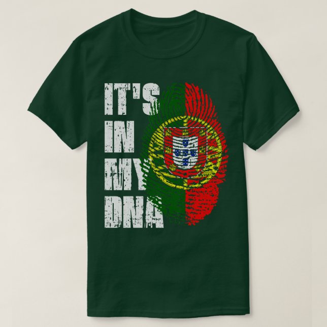 ITS I MIN DNA Portugal Flagga Boy Gift T Shirt (Design framsida)