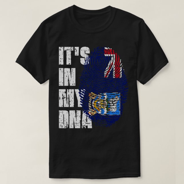 ITS I MY DNA Falkland Islands Flagga Boy Gift T Shirt (Design framsida)