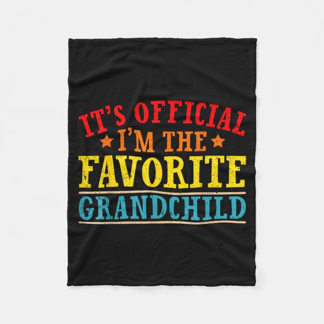 It's I'm The Favorite Granhild Funny Family  Fleecefilt (Framsidan)