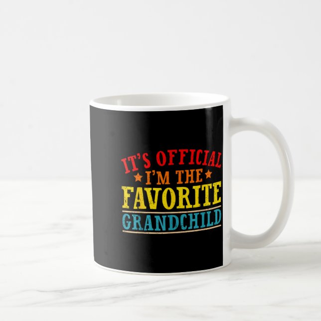 It's I'm The Favorite Granhild Funny Family  Kaffemugg (Höger)