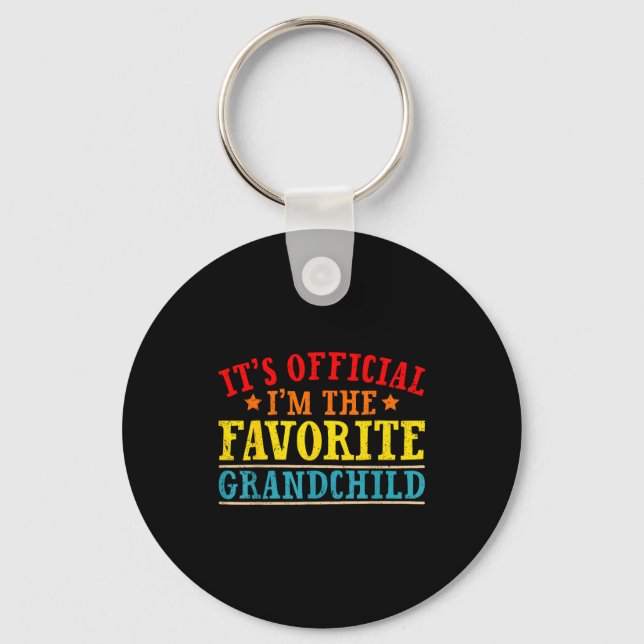 It's I'm The Favorite Granhild Funny Family  Nyckelring (Framsida)
