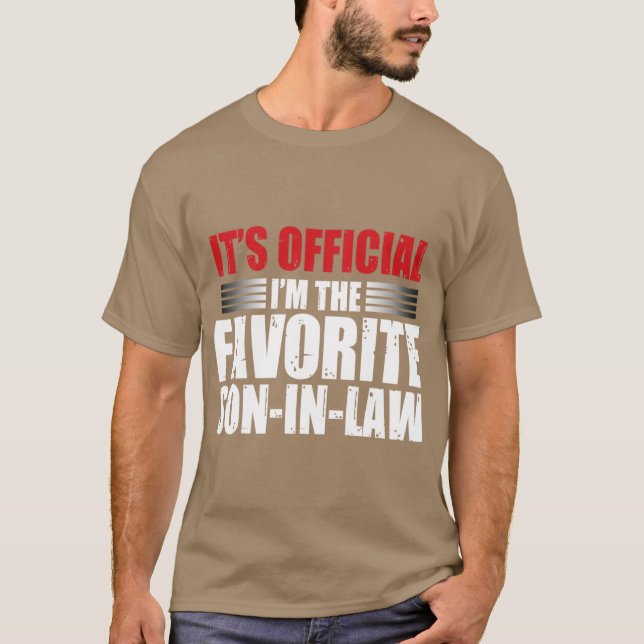 Its im the favorite soninLaw retro T Shirt (Framsida)