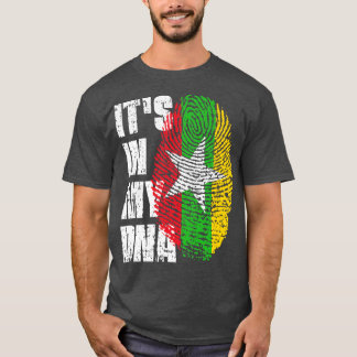 ITS IN I MY DNA Myanmar Flagga Boy Girl Gift T Shirt