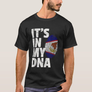 ITS IN MY DNA American Samoa Flagga Samoan Pride R T Shirt