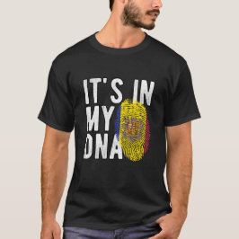 It's in my DNA Andorra Flag Fingerprints T Shirt