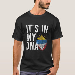 It's in my DNA Antigua Flag Fingerprints T Shirt