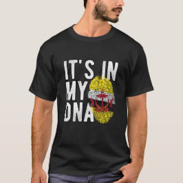 It's in my DNA Brunei Flag Fingerprints T Shirt
