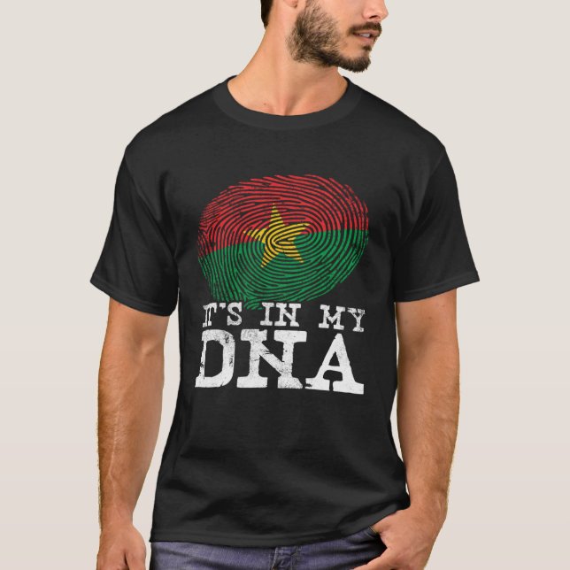 It's In My DNA Burkinabe Cool African  Burkina Fas T Shirt (Framsida)
