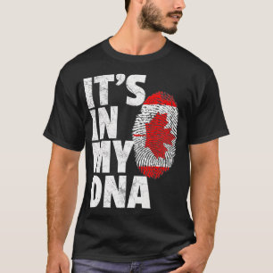 ITS IN MY DNA Canada Flagga Canadian Fars dag Gif T Shirt