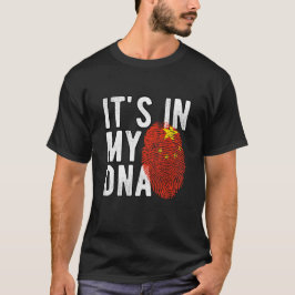 It's in my DNA China Flag Fingerprints T Shirt