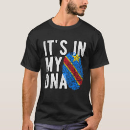 It's in my DNA Congo Flag Fingerprints T Shirt