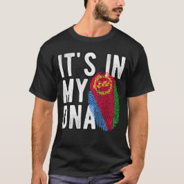 It's in my DNA Eritrea Flag Fingerprints T Shirt