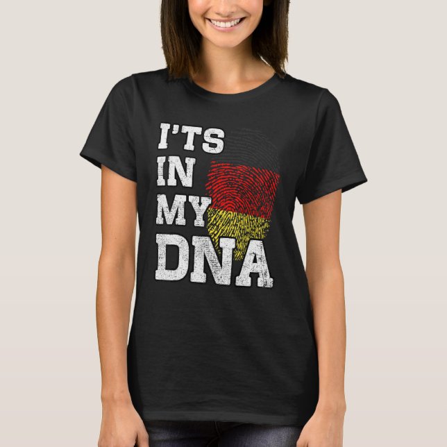 It's In My DNA German Fingerprint Proud Germany Fl T Shirt (Framsida)