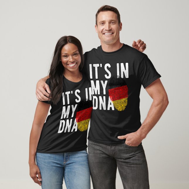 It's in my DNA Germany Flag Fingerprints T Shirt (Unisex)