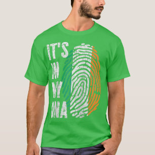 ITS IN MY DNA Ireland Irish Raglan Baseball T Shirt