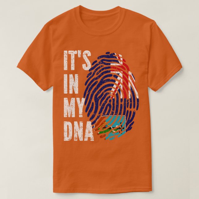 ITS IN MY DNA Montserrat Flagga Manar Women Kids T Shirt (Design framsida)