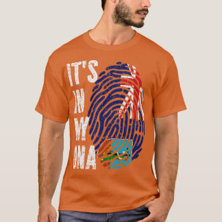 ITS IN MY DNA Montserrat Flagga Manar Women Kids T Shirt