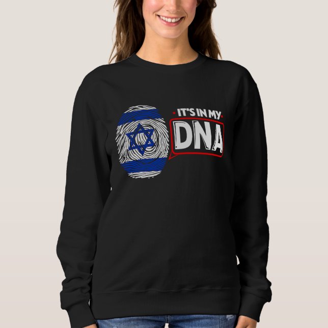 Its In My DNA National Flag Israeli Patriotic Isra T Shirt (Framsida)