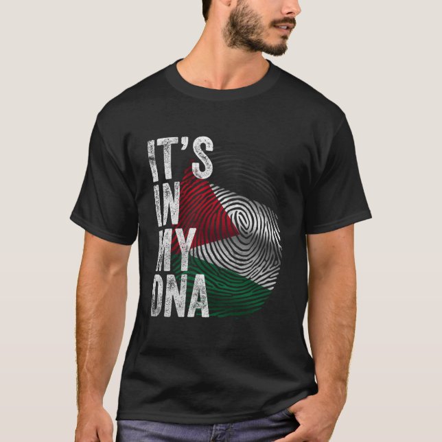 It'S In My Dna Palestine Flag Palestinian T Shirt (Framsida)