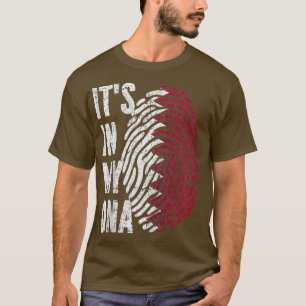 ITS IN MY DNA Qatar Flagga Qatari Raglan Baseball T Shirt