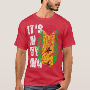 ITS IN MY DNA Sao Tome and Principe Flagga Sao Tom T Shirt
