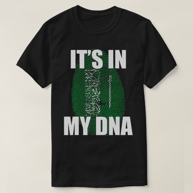It's In My DNA Saudi Flag  T Shirt (Design framsida)