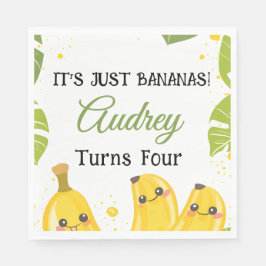It's Just Bananas Any Age Birthday Party Pappersservett