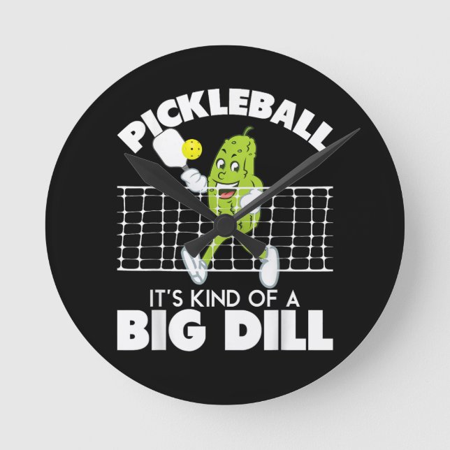 It's Kind of A Big Dill - Funny Pickleball Paddle Rund Klocka (Framsida)