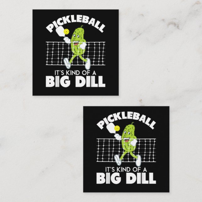 It's Kind of A Big Dill - Funny Pickleball Paddle Tilläggskort (Fram/baksida)