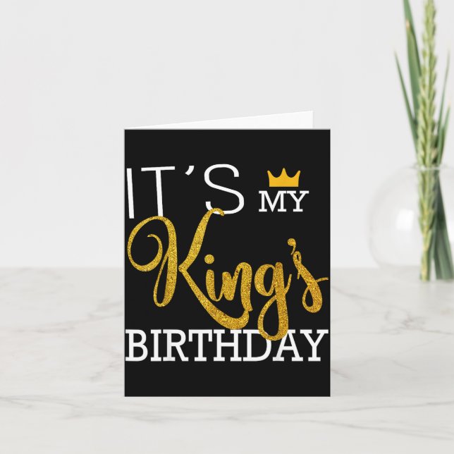 It's King's Birthday Couples Matching Illustration Kort (Framsida)